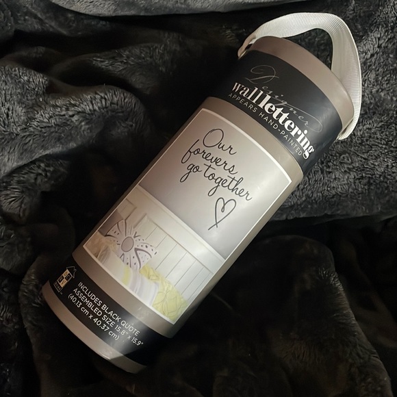 DCWV Designer Wall Lettering “Our Forevers go Together” Black Quote Cursive - Picture 2 of 7